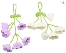 Bellflower Car Mirror Hanging Ornament Set