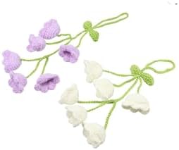 Bellflower Car Mirror Hanging Ornament Set