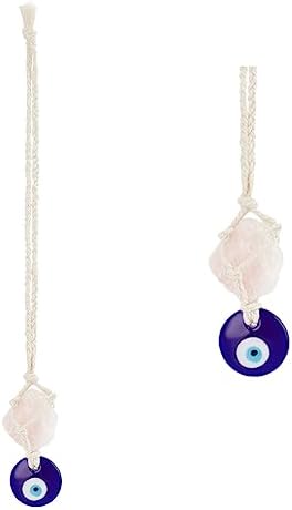 WEBEEDY Evil Eye Car Charm Set 2 Pcs