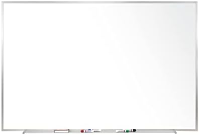 Ghent 4 x 10 Porcelain Magnetic Whiteboard with Frame