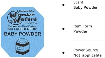 Wonder Wafers Air Fresheners 25ct Baby Powder Scent