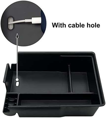 EVTIME Center Console Organizer for Hyundai Palisade 2020 2021 2022 Black