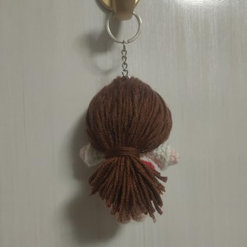 Handmade Crochet Jesus Keychain Pendant
