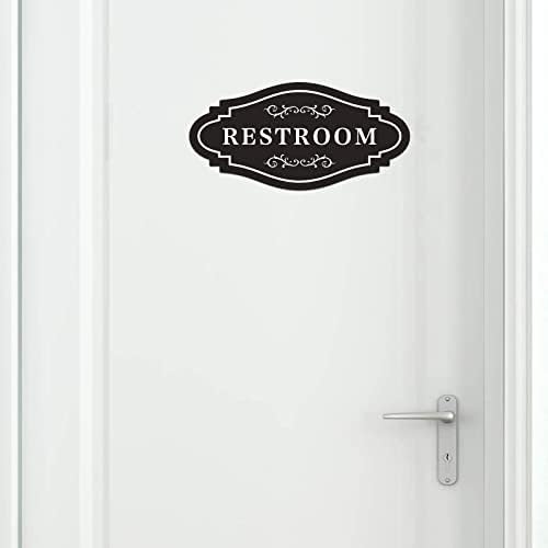 FXRN Restroom Sign 4x8 Inch Easy Install No Tools