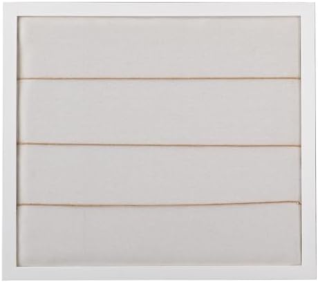SOFE Rustic White Linen Bulletin Board 28x32