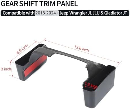 JWWY Gear Shift Storage Box for Jeep Wrangler JL JLU 4xe