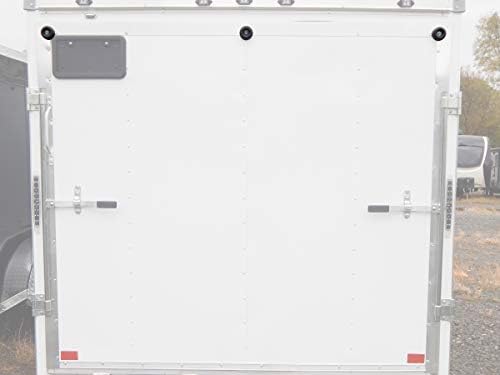 Red Hound Auto 3 Round Rubber Bumpers for Trailer Ramp Door