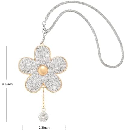 BESULEN Bling Daisy Flower Car Hanging Decor