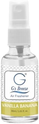 Gs Breeze Vanilla Banana Air Freshener - Sweet Long-Lasting