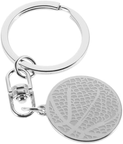 Sosoport Basketball Keychain Stainless Steel Charm