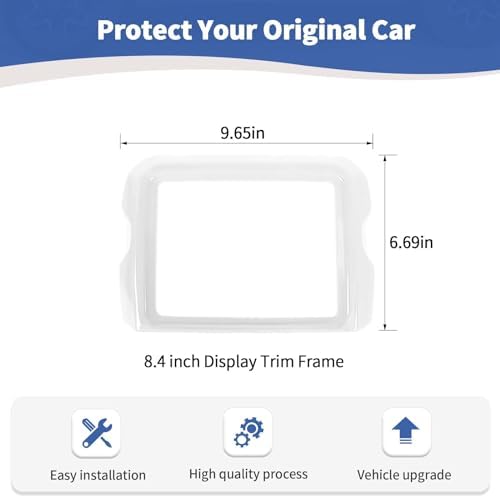 RT-TCZ Jeep JL Center Console Radio Trim Cover 84 inch White