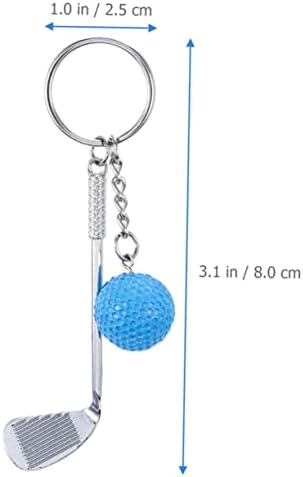 3pcs Golf Keychain Backpack Charms Durable Keyring Holders for Golf Lovers