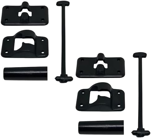 NU-SET RV010B Black Door Holder Set