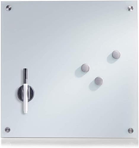 11600 Memo Board 40x40 White Glass
