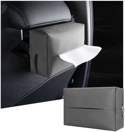 Augeny Car Tissue Holder with Adjustable Elastic Band