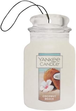Yankee Candle Car Jar Paper Coconut Beach 1 CT Pack of 6