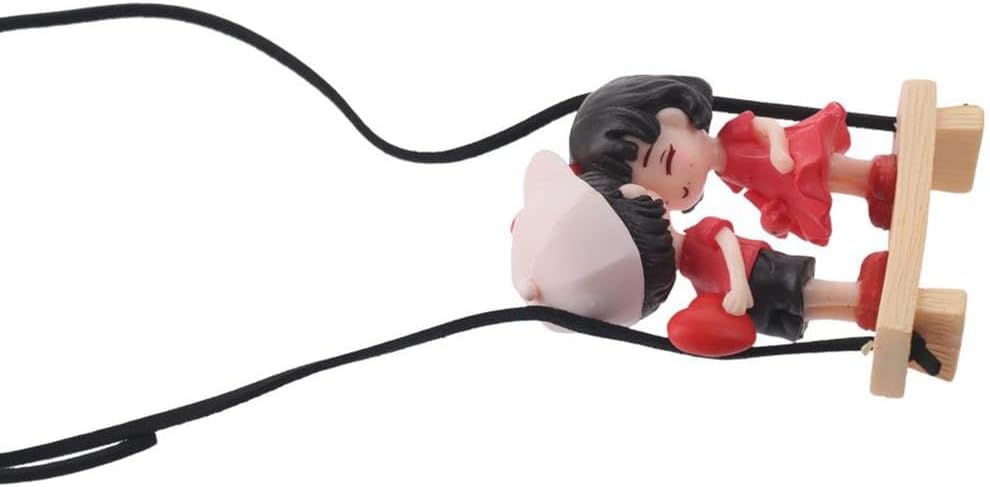 Cute Swinging Couple Car Hanging Pendant