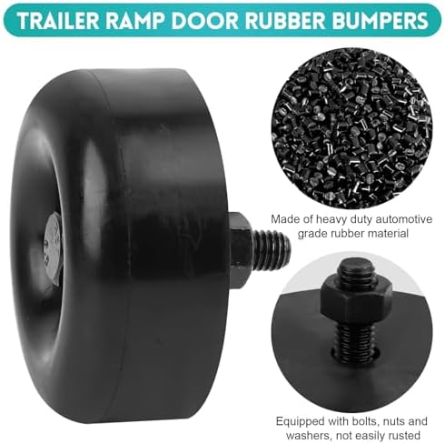 EINDER Trailer Ramp Door Bumpers 4pcs Replacement Set