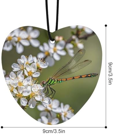 Dragonflies on Flowers Car Air Freshener 3-Pack Black Style