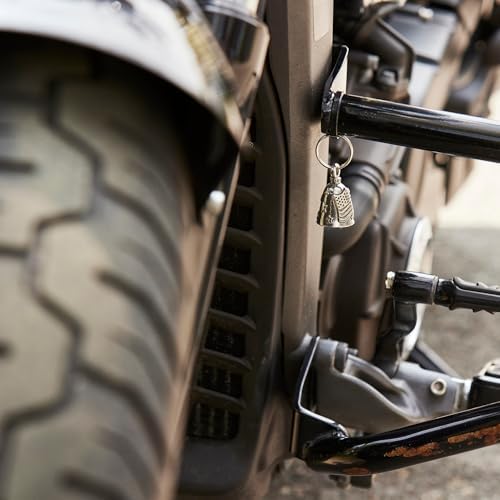 Guardian Bell USA Flag Keychain for Motorcycle