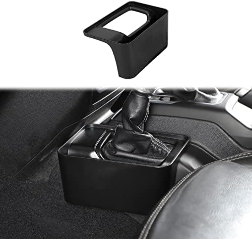 PDKLIN Jeep JL Gear Shift Organizer Tray Bin Black
