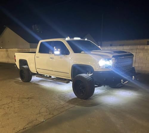 iJDMTOY 3pc Smoked Lens LED Cab Roof Light Kit