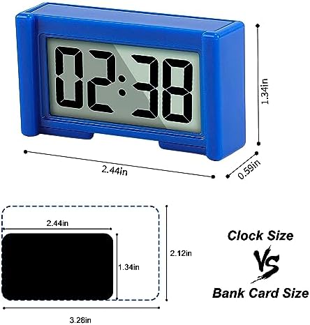 Youngfly Small Digital Clock with Stopwatch Black