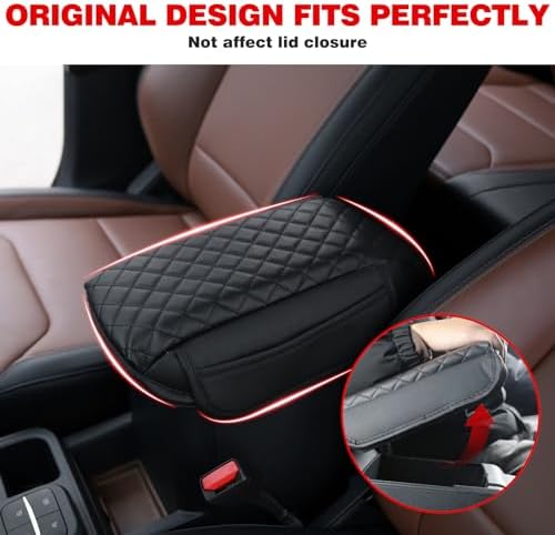 Mabett Center Console Armrest Cover for Ford Maverick 2022-2025 Black