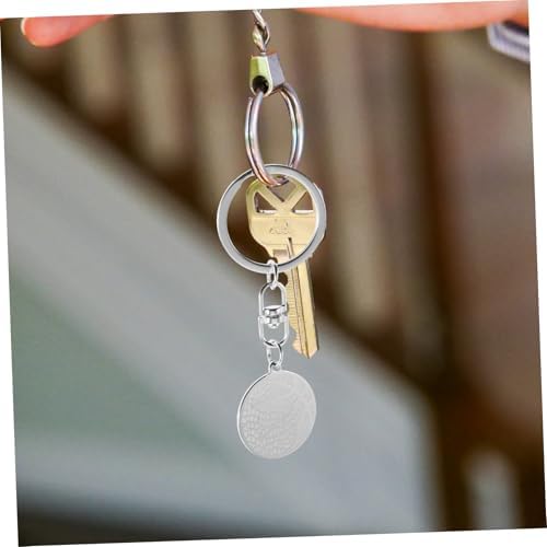 Sosoport Basketball Keychain Stainless Steel Charm