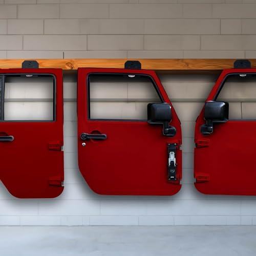 EZ4x4 Garage Door Hangers for Jeep - 4 Pack Heavy Duty