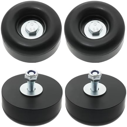 Trailer Ramp Door Rubber Bumpers 4-Pack with Screw Kit