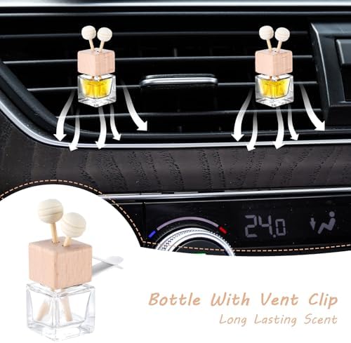 30 Pack Car Diffuser with Vent Clip and Wooden Sticks