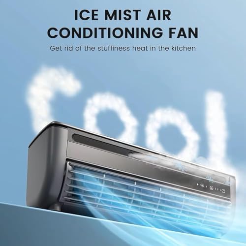 No Drilling Wall Mounted Air Conditioner Fan with 10s Instant Cooling