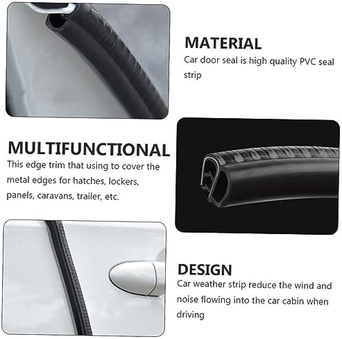 Garneck Weatherproof Car Door Seal Strip for Soundproof and Draft Stopper