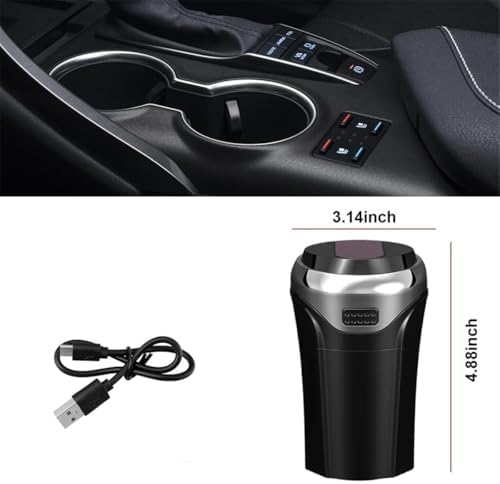 Car Ashtray with Lid USB Cigarette Lighter