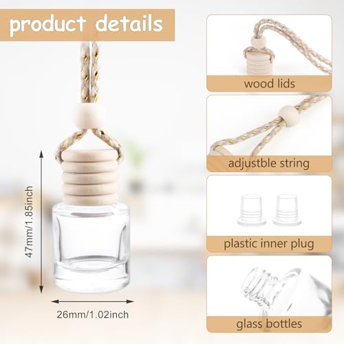50 Pc Car Air Freshener Diffuser Bottle Set