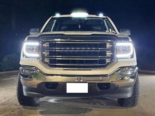 iJDMTOY 3pc Smoked Lens LED Cab Roof Light Kit