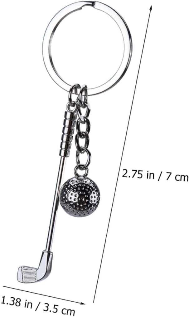 3PCS Golf Ball Keychain Set for Golf Enthusiasts