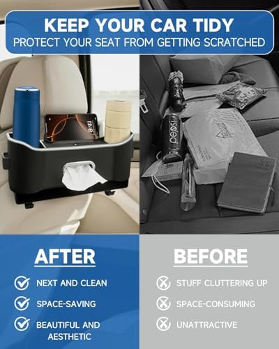 Car Seat Back Storage Box 5-in-1 Organizer