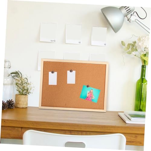 Office Memo Board Corkboard with White Frame Set Decorative