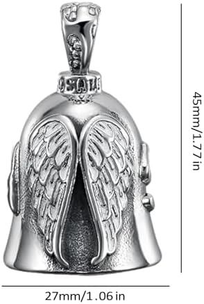 4Pcs Guardians Angel Motorcycle Bells with Stainless Steel Hanger