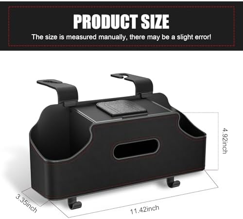 Nowkont 1 PC Car Seat Back Tissue Holder