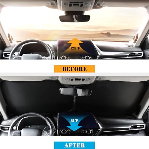 PeakPurit Car Windshield Sun Shade for Subaru 2014-2018 Forester
