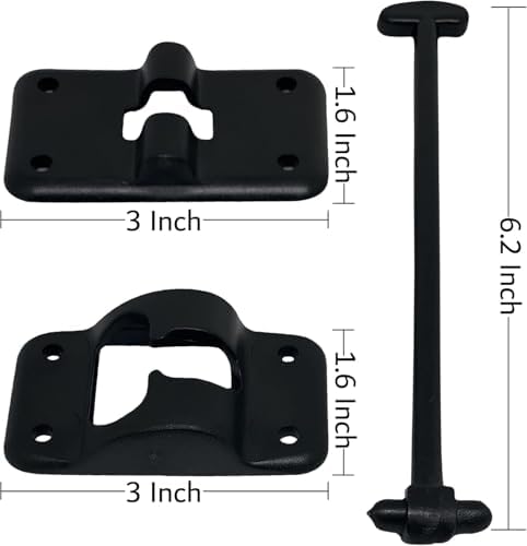 NU-SET RV010B Black Door Holder Set