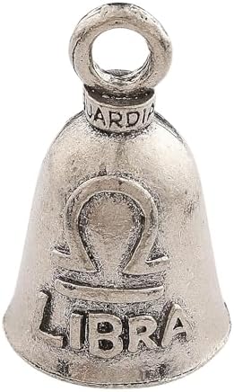 Guardian Bell Zodiac Signs Good Luck Bell with Keyring and Black Velvet Bag