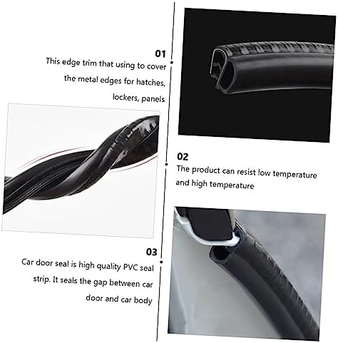 Garneck Weatherproof Car Door Seal Strip for Soundproof and Draft Stopper