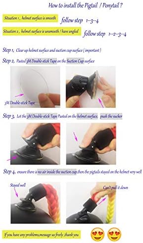 Crystal Pigtails 14 Inch for Helmet Decoration