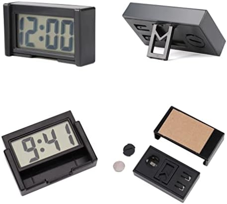 Youngfly Small Digital Clock with Stopwatch Black