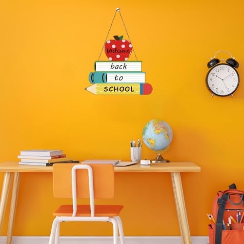 YUNKKIN Back-to-School Welcome Sign Door Decorations