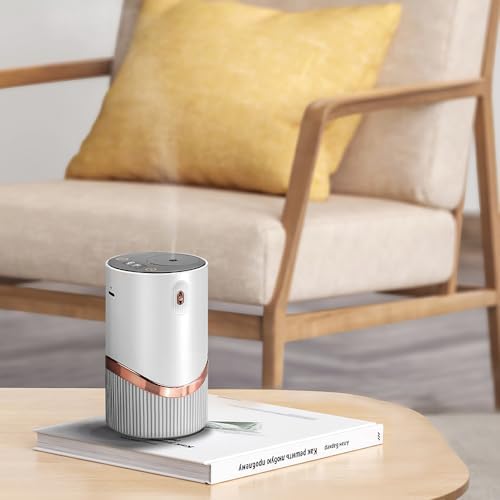 Fenpos Waterless Essential Oil Diffuser - Car Aroma Diffuser with Timer and Auto-Off